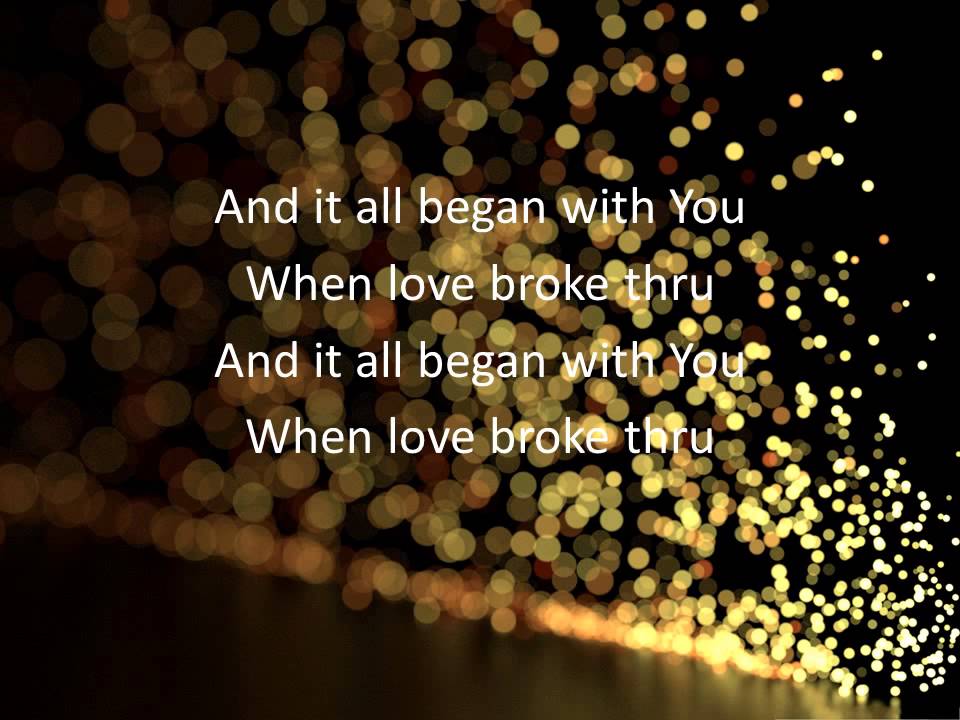 TobyMac - Love Broke Thru (Lyrics)
