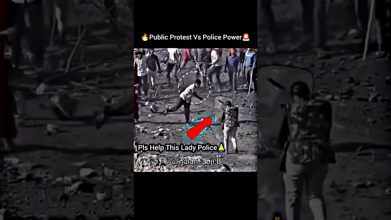 Public Protesters Vs Police Clash🔥☠️⚔️ #police #protection #protest #respect #military #viral #army