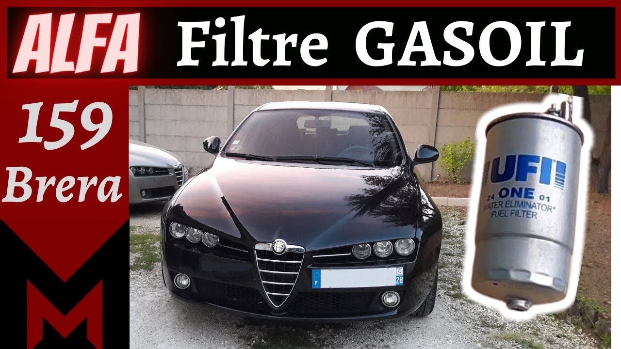 Comment remplacer le Filtre a Carburant [ Gasoil ] sur Alfa Romeo 159 et Brera - Meca Maniaque