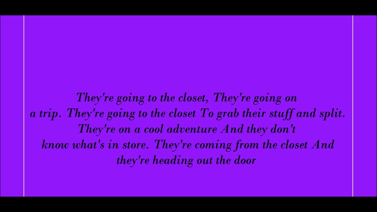 Zoboomafoo, The Closet Song Lyrics