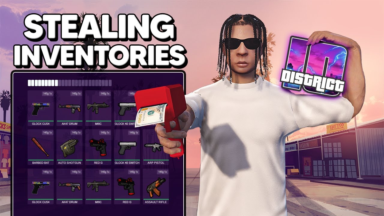 Stealing Inventories In DISTRICT 10 (GTA TROLLING)