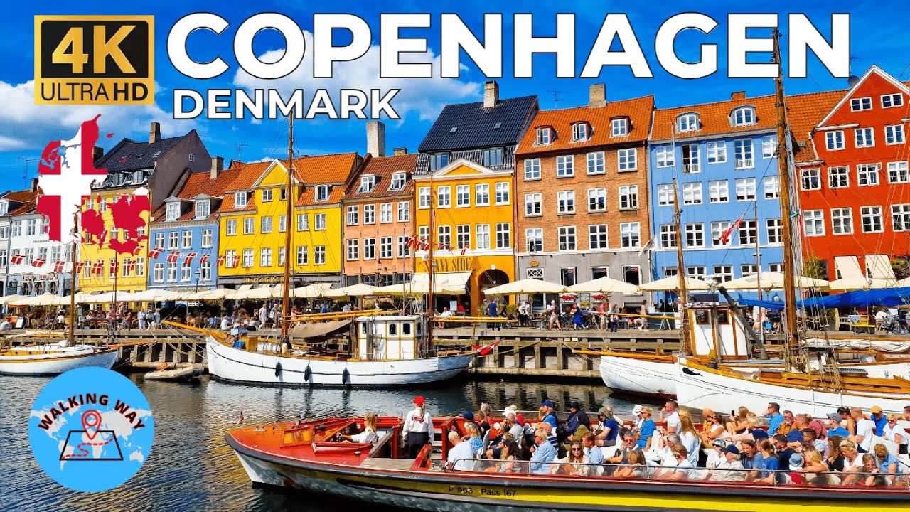 Copenhagen, Denmark Walking Tour - 4K 60fps with Captions