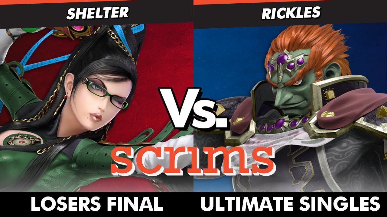 Scrims Showdown 46 Losers Finals - Shelter (Bayonetta) Vs. Rickles (Ganondorf) SSBU Ultimate