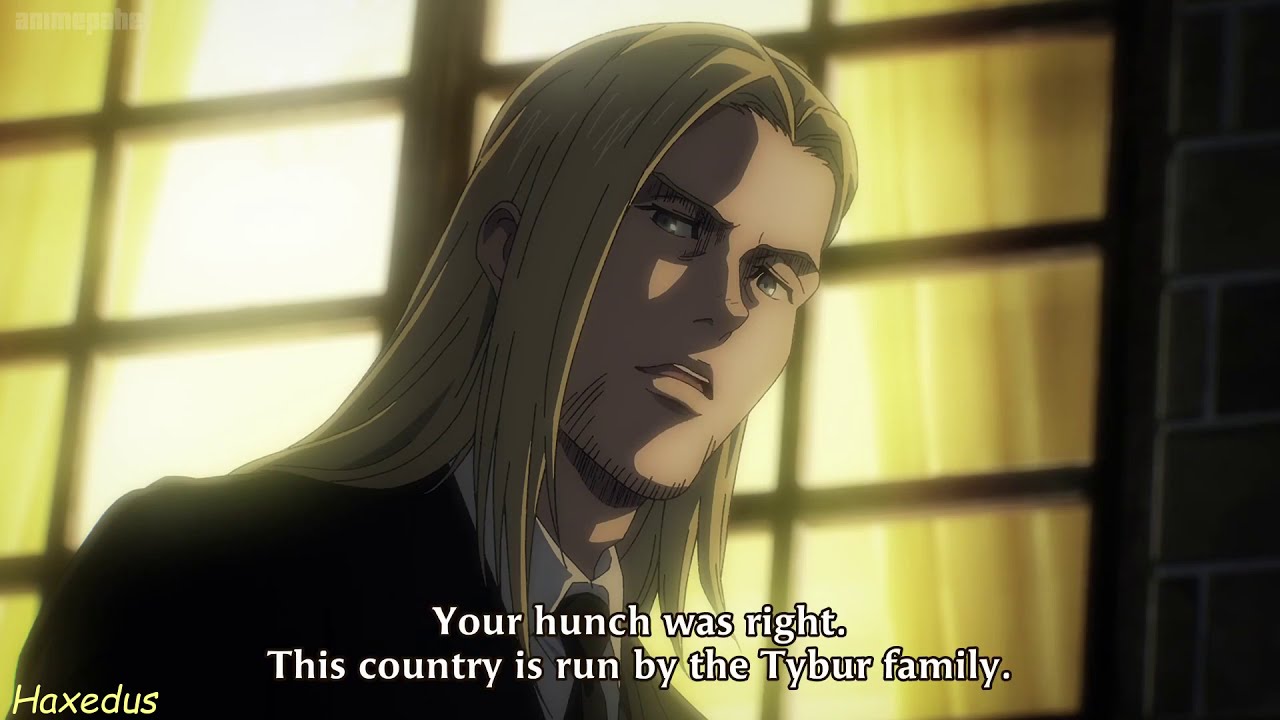 Attack on Titan Season 4 Episode 4: General Magath meets Willy Tybur