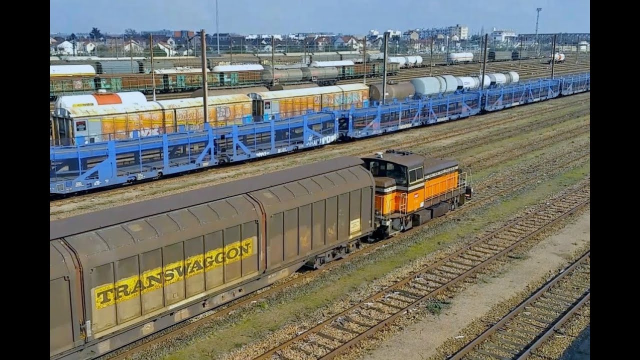 Gare de Triage du BOURGET / DRANCY Reportage + Trains de FRET, HLP, RER et TER SNCF