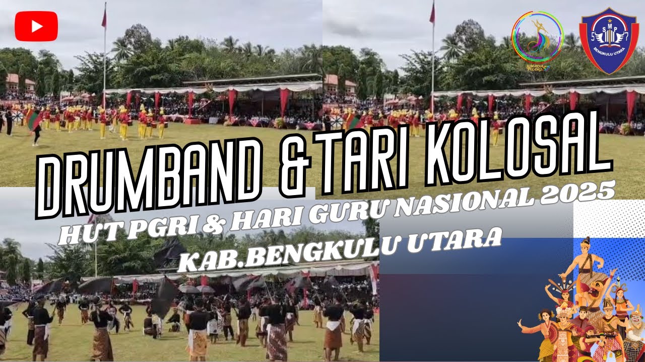 Tari Kolosal SMPN 57 Bengkulu Utara pada peringatan HUT PGRI dan Hari Guru Nasional 2025