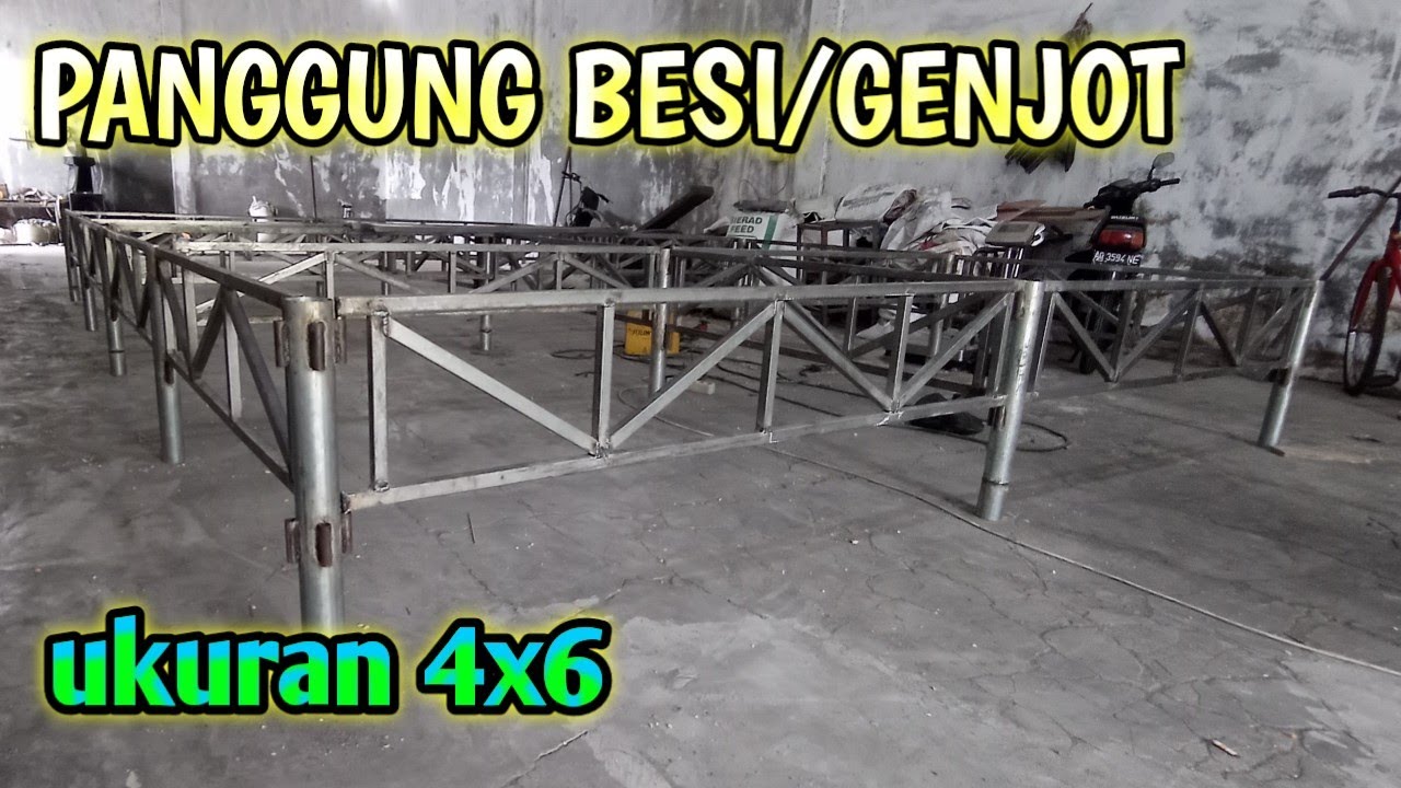 MEMBUAT PANGGUNG BESI HOLLOW UKURAN 4X6