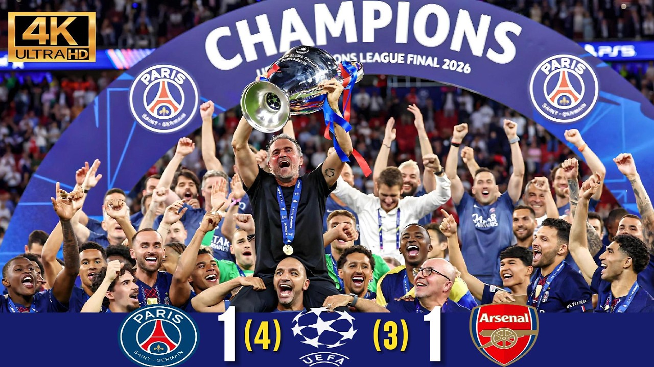 PSG vs Arsenal 1-1 Penalties (4-3) | 2026 Champions League Final | Extended Highlights