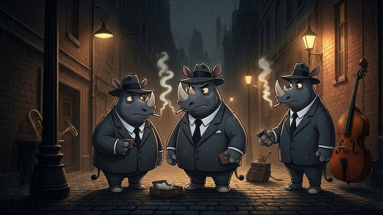 🦏🎷 Rhino Gang Jazz — Hard Bop in the Dark Alley