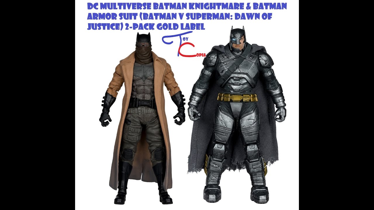 Review and unboxing of Batman Knightmare & Armored Batman v Superman Dawn of Justice 2 Pack set