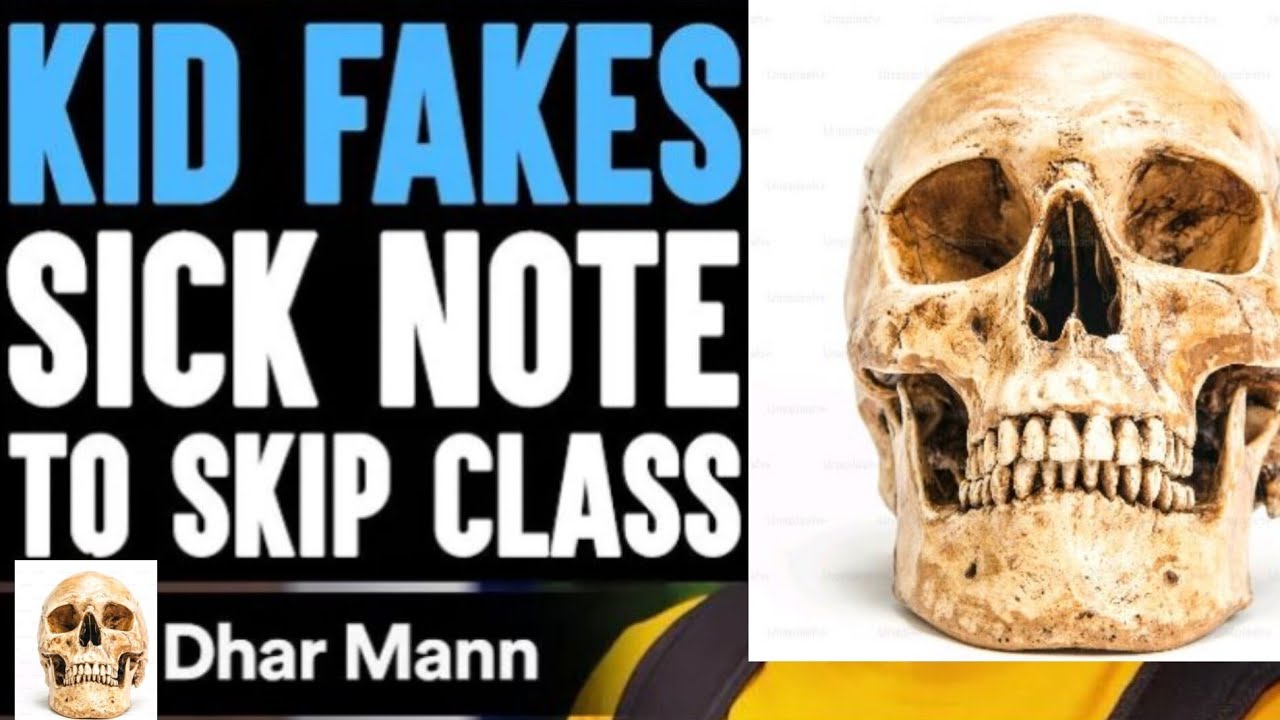 Kid FAKES SICK NOTE to Skip Class, He Instantly Regrets It | Skeleton Roast | Comedicine Skeleton |