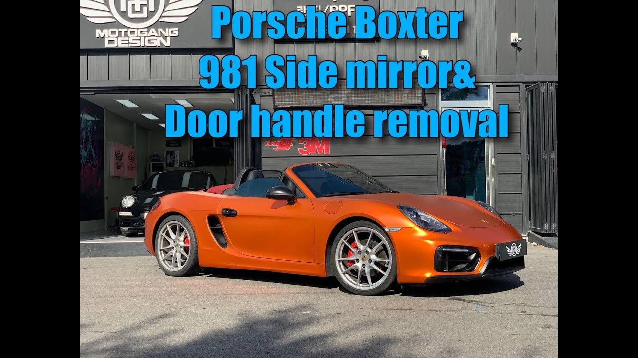 Снятие бокового зеркала и дверной ручки Porsche Boxter 981 #porsche #wrapping #carwrap #porschebo...