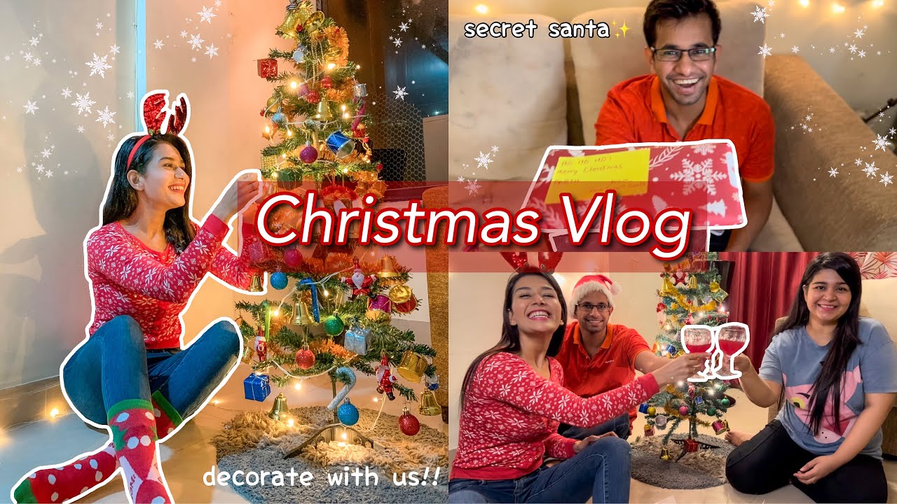 Christmas Vlog 2021 | decorate with me + christmas presents for siblings