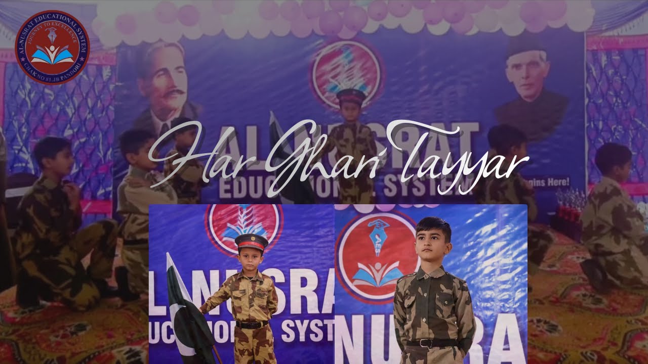 Har Ghari Tayyar Kamran Hain Ham | Pak Army Tablo | AES | Al-Nusrat Educational System