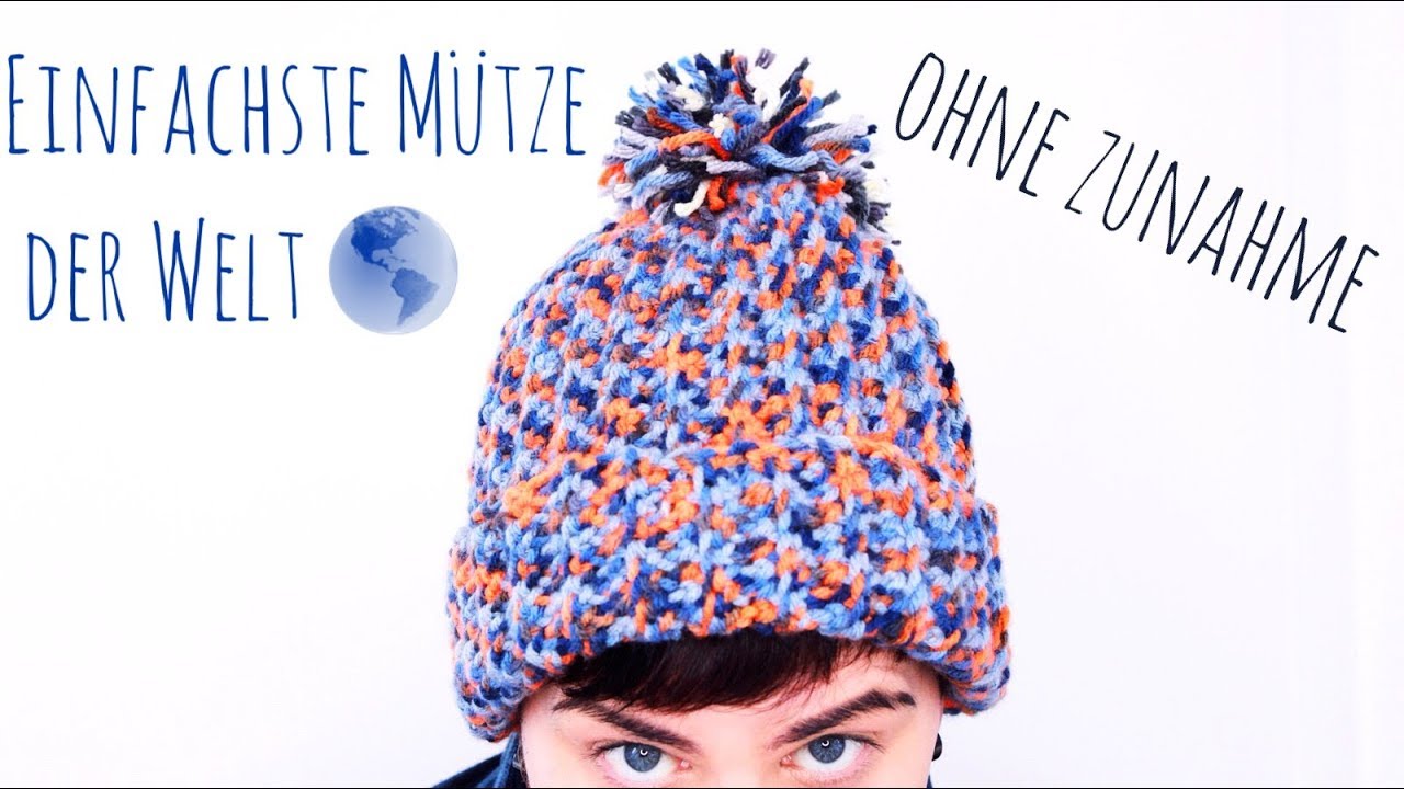 Mütze Häkeln OHNE ZUNAHME - Absolute Anfänger Mütze |Kooperation mit CarolinesWelt