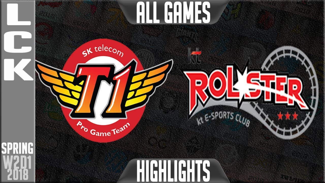 SKT vs KT Highlights ALL GAMES | LCK Spring 2018 S8 W2D2 | SK Telecom T1 vs KT Rolster Highlights