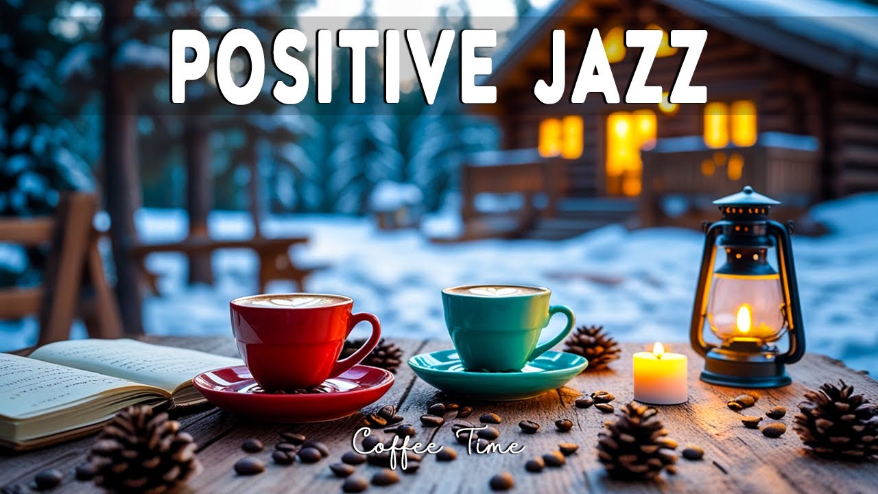 Positive Winter Jazz ☕ Relaxing Morning Cafe Jazz & Bossa Nova Piano for Work & Study