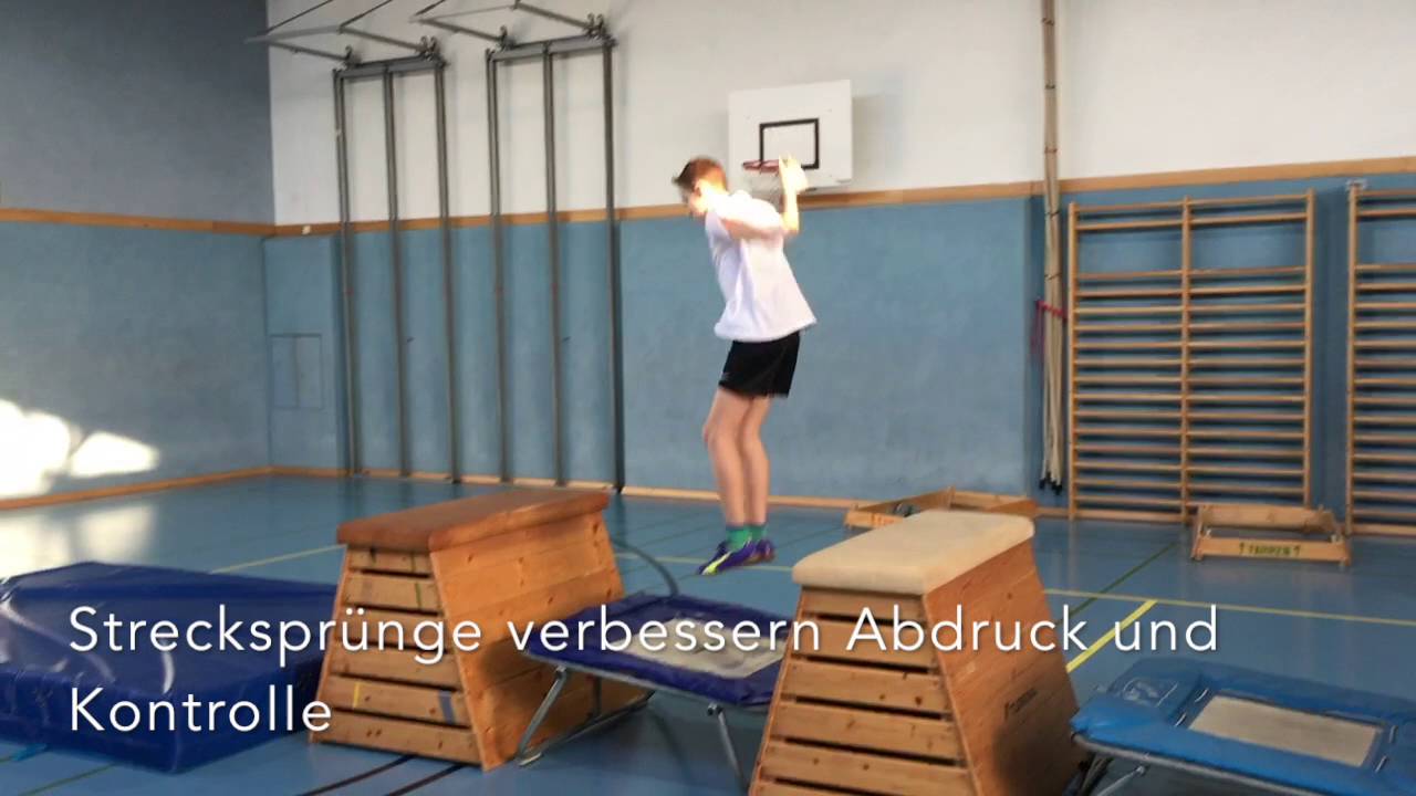 Minitrampbahn- Sportunterricht