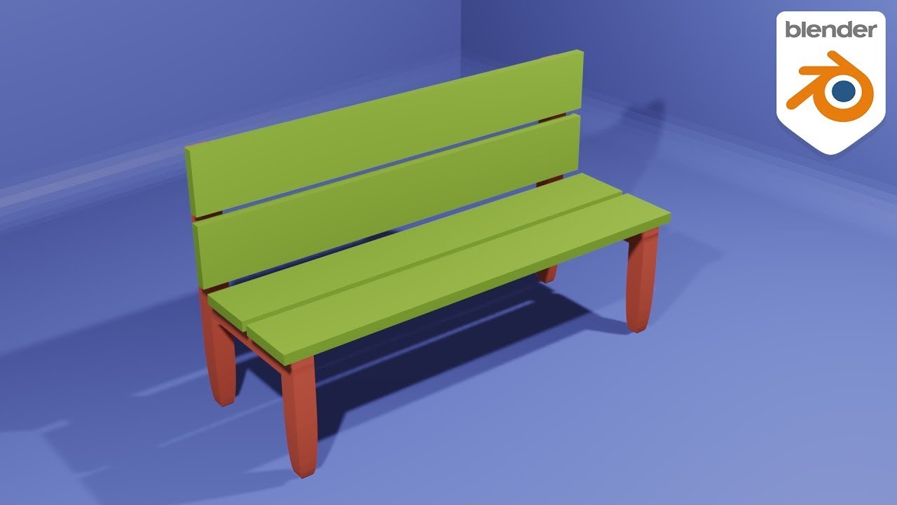 🔘 Blender Practice Challenges ➦Day ❣ 𝟏𝟗 ➤ Real-Time 3D “ Park Bench ” Workflow .