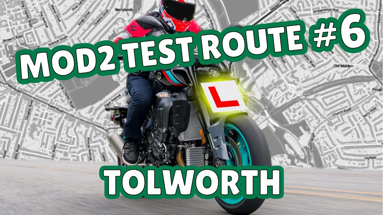 Mod 2 Motorcycle Test Route #-06 Tolworth