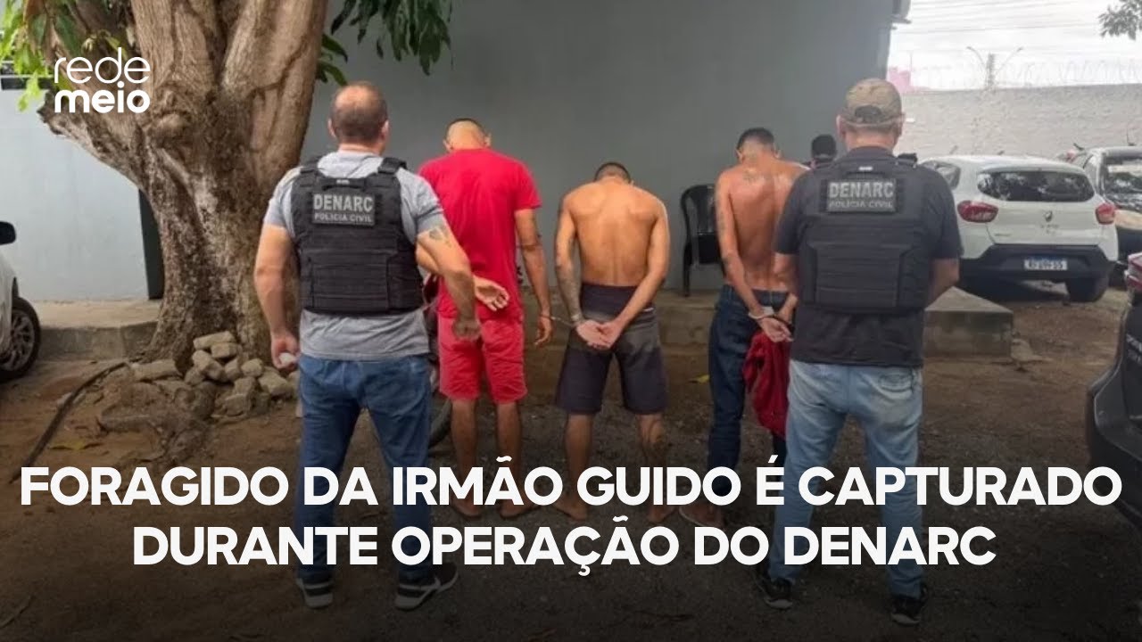 Foragido da Irmão Guido é capturado durante operação do Denarc em Teresina; três presos