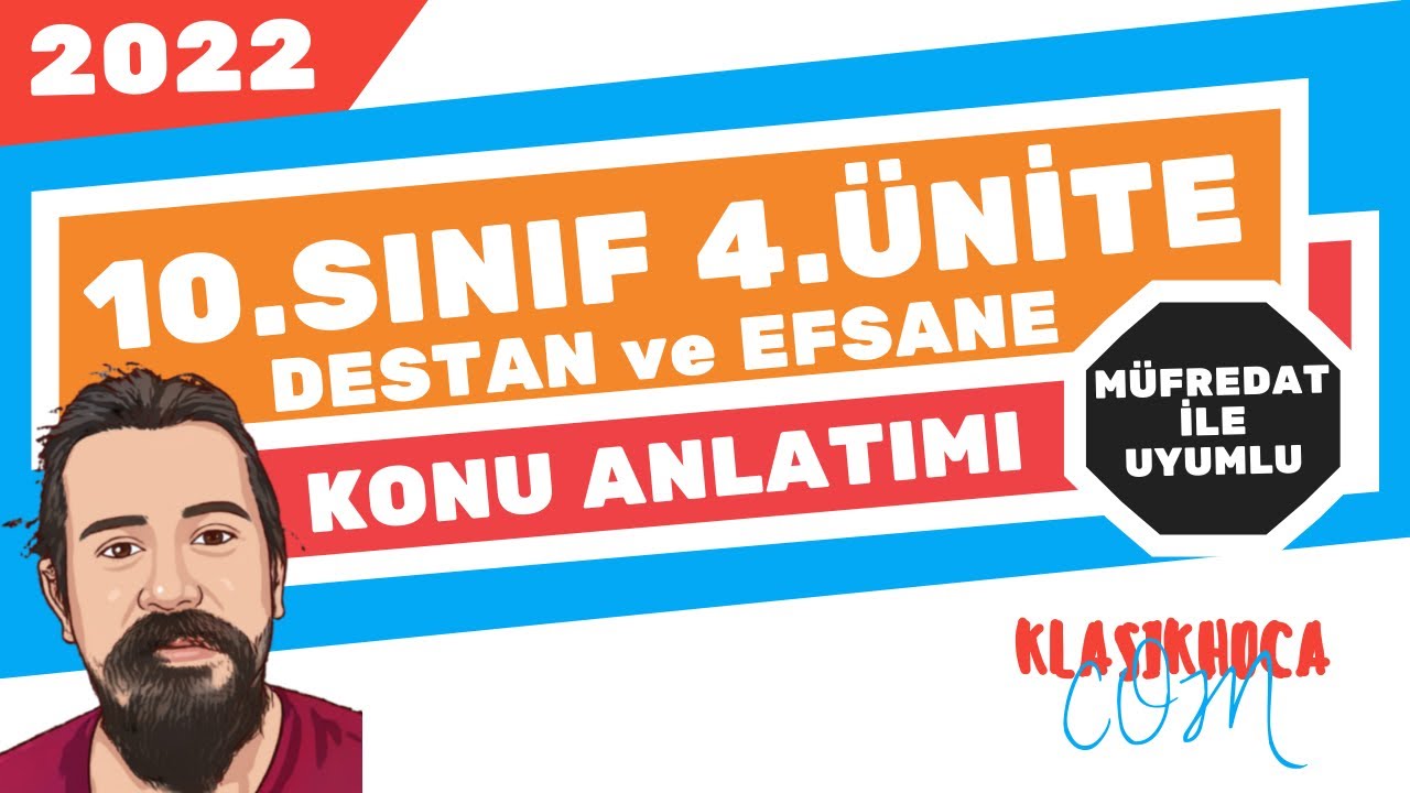 10. Sınıf Edebiyat 4. Ünite Konu Anlatımı I Destan / Efsane Ünitesi I 2023 I #cemalhocaile