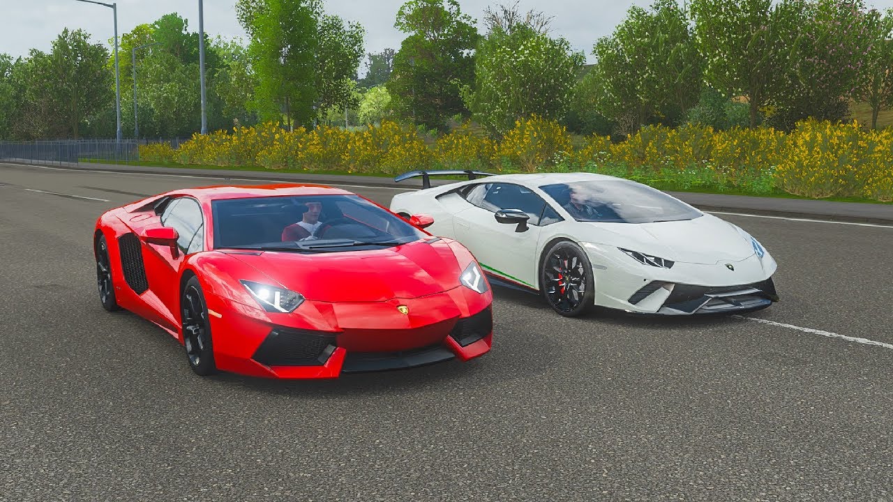 FH4 Drag Race | Lamborghini Huracan Performante vs Lamborghini Aventador LP 700-4!!!