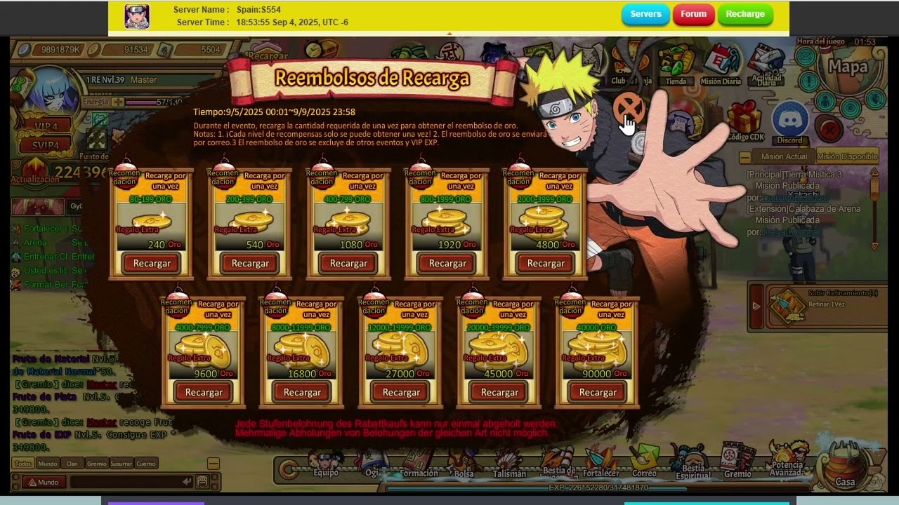 Furia Ninja/NWO Eventos 05.09.25 - 09.09.25