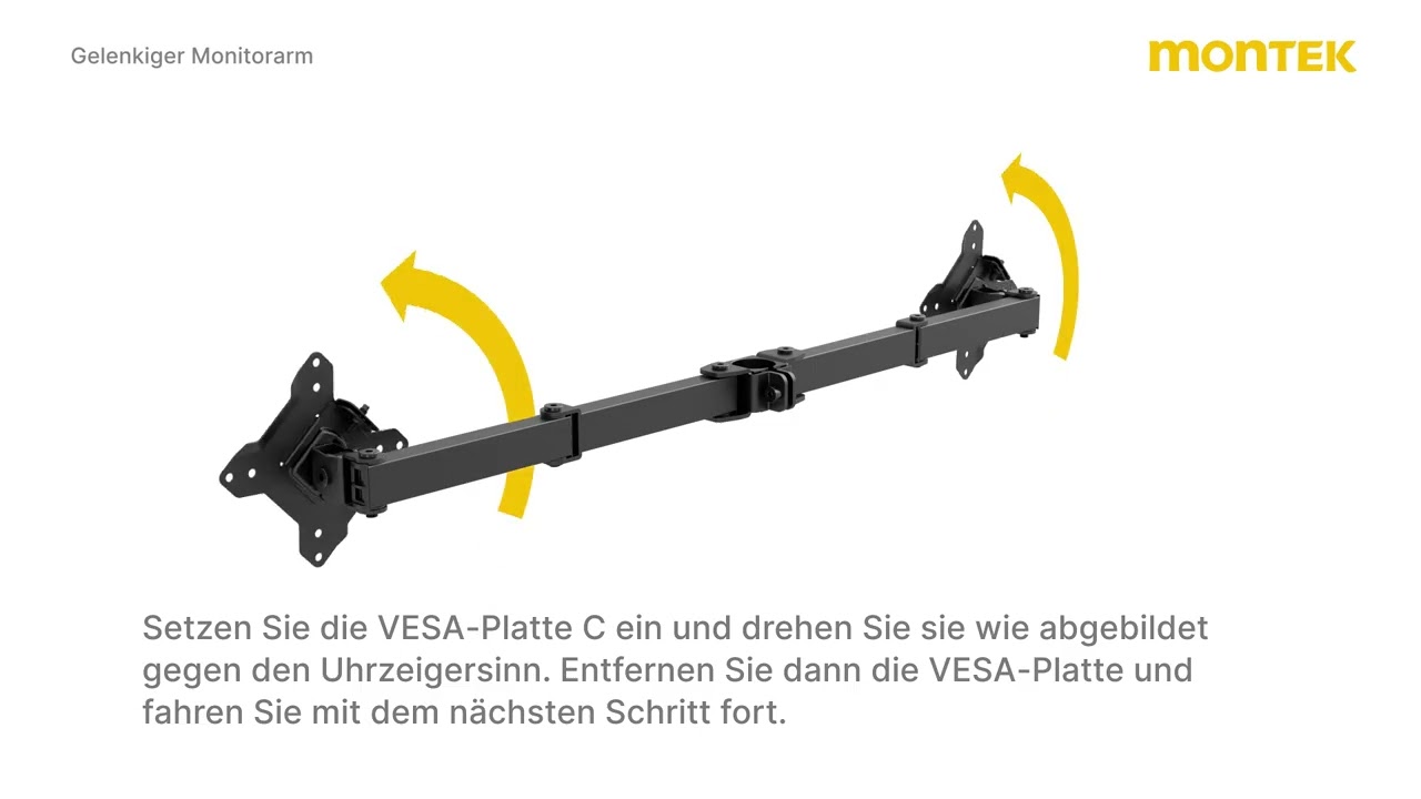monTEK Montageanleitung für Monitorarme——MA1006PXLBK-D