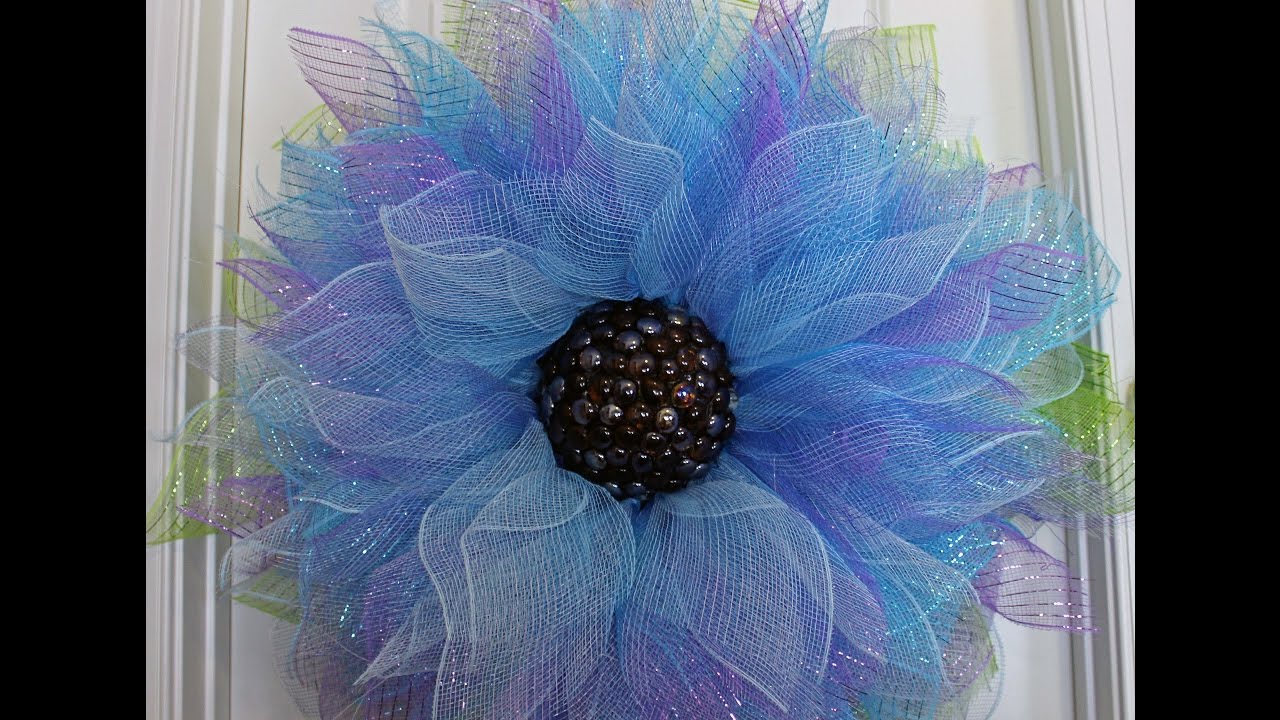 How to make a Deco Mesh Flower