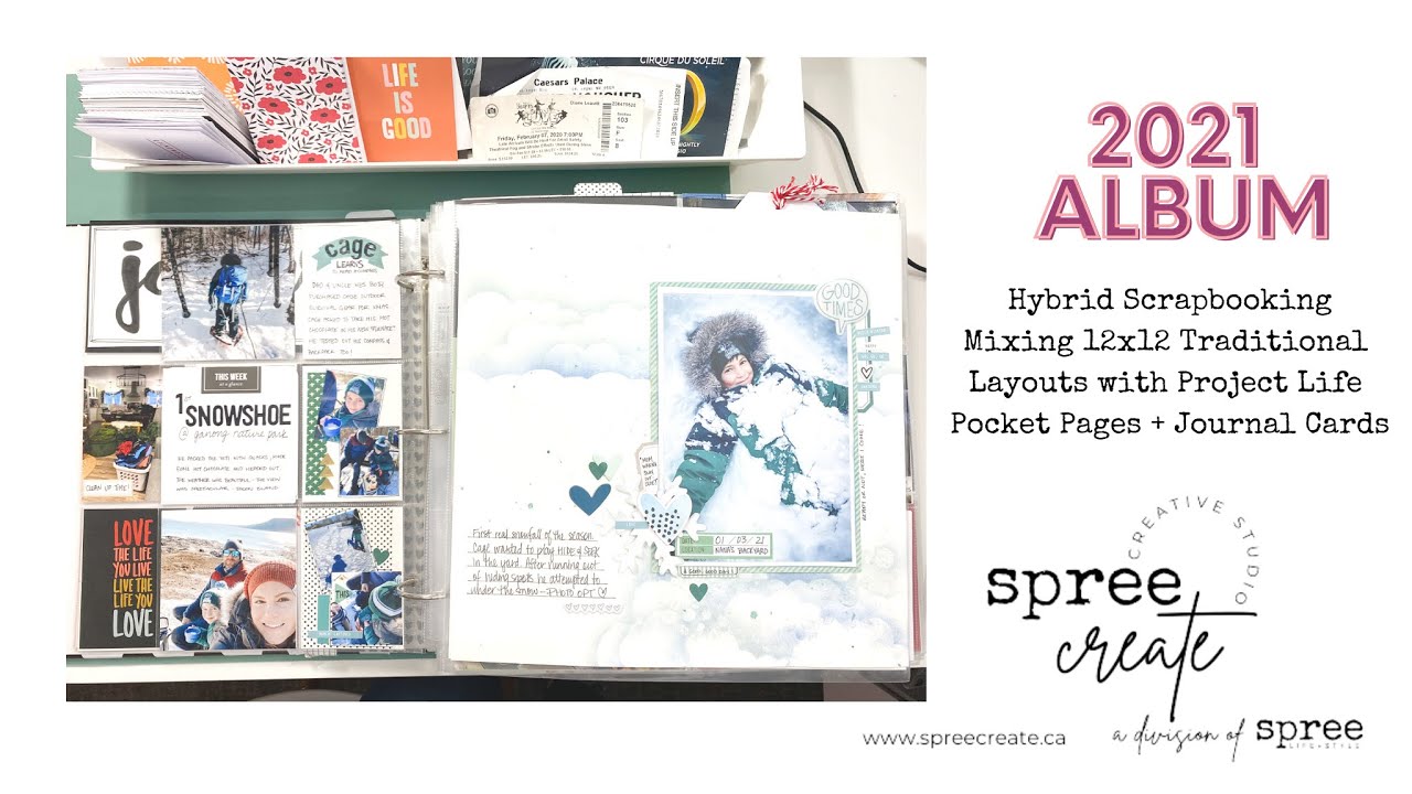 Hybrid Scrapbook- Project Life + Traditional 12x12 Scrapbooking