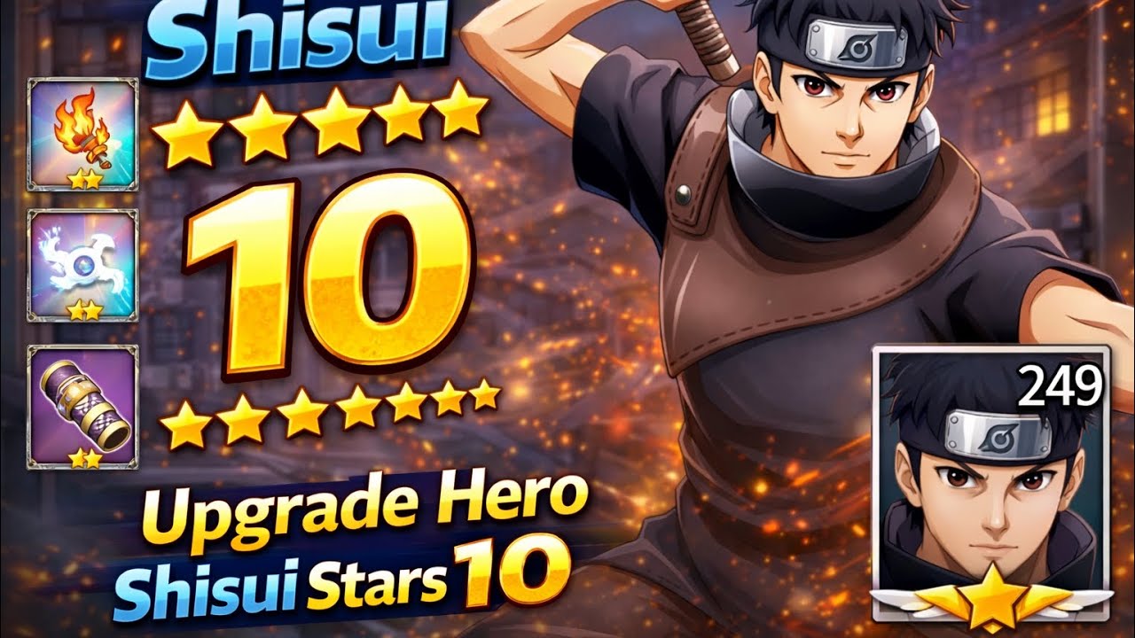 WOW Upgrade Hero Shisui Stars 10 || Day 58 Gameplay Ninja Ogi