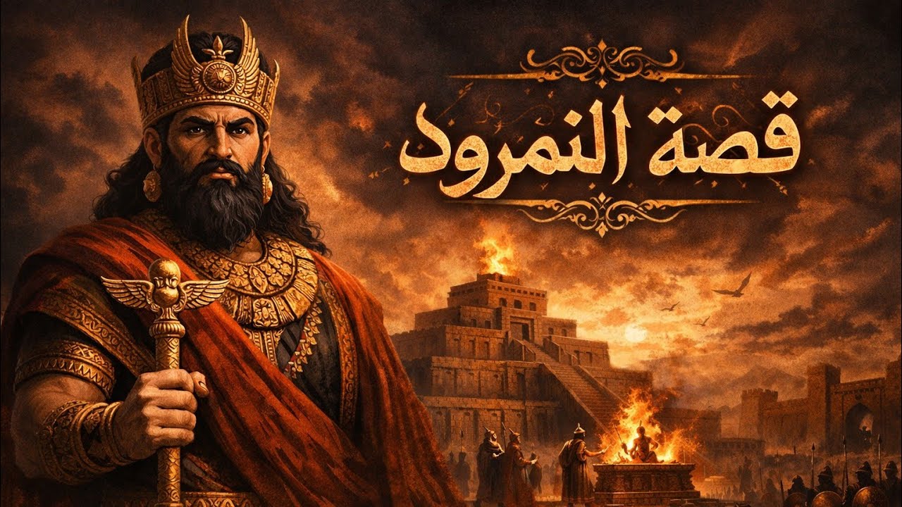 👁️‍🗨️👑 نمرود: سرّ الملك الجبّار 🔥🏺👑⚔️ نمرود: الطاغية الذي حارب السماء 🔥🌩️
