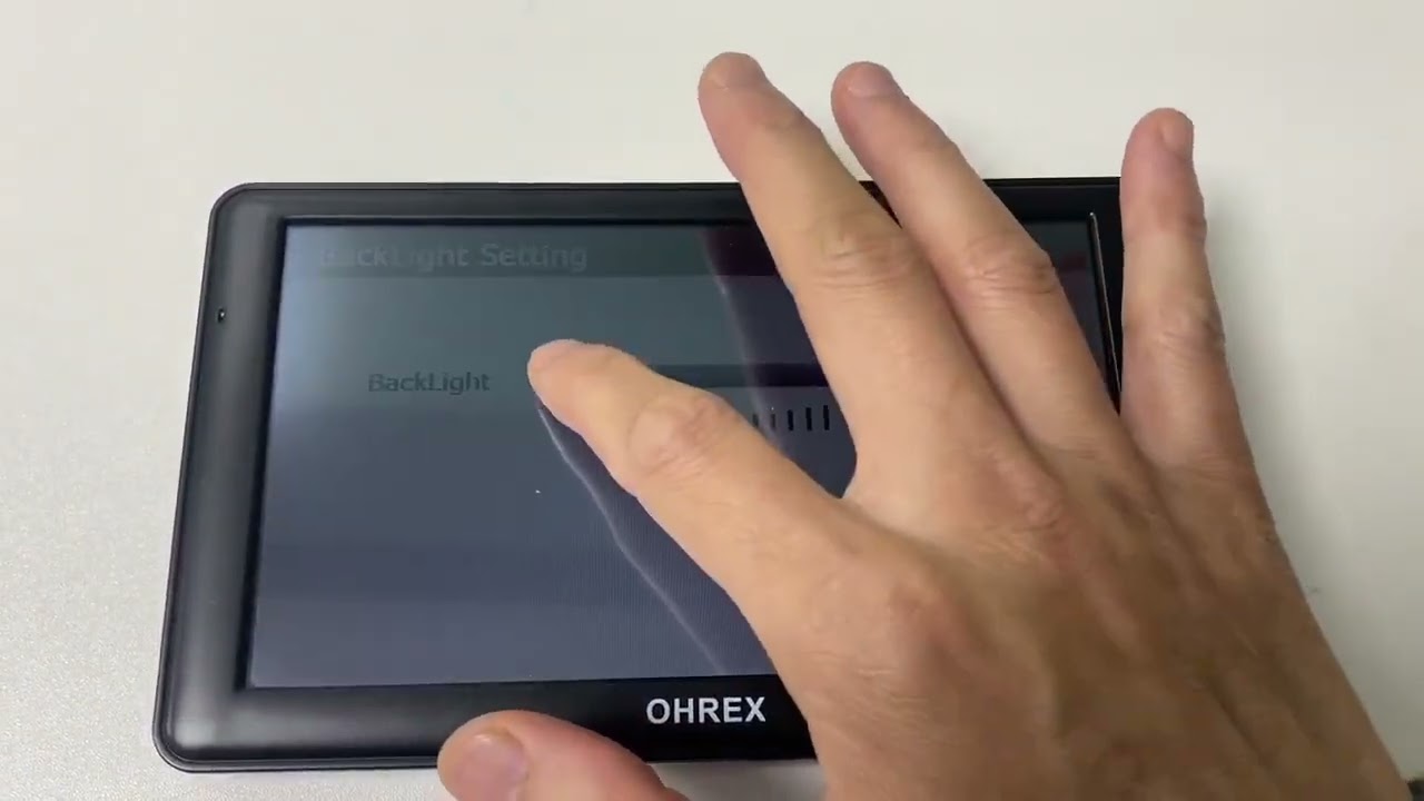 How to Change Backlight in OHREX sat nav GPS Navigation