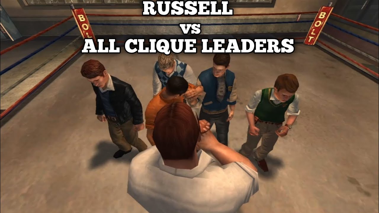 Russell vs EVERY Clique Leaders in Bully Scholarship Edition (NPC War Gauntlet)