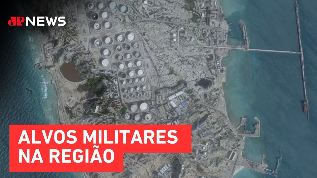 Explos&otilde;es e bombardeios s&atilde;o ouvidos na Ilha de Kharg, no Ir&atilde;