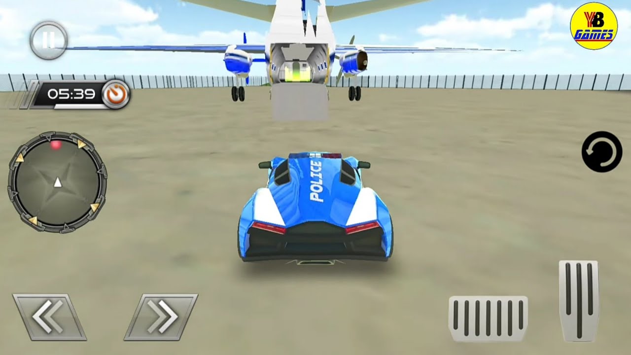 US Police Car Plane Transporter Game #2 - Android Gameplay FullHD - #ybzone