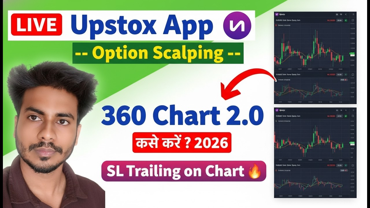 Upstox Chart 360 Live Trading 🔥| Best Chart for Scalping upstox