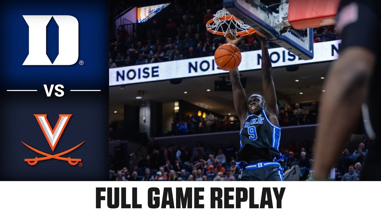 Duke vs. Virginia Full Game Replay | 2024-25 ACC Men’s Basketball