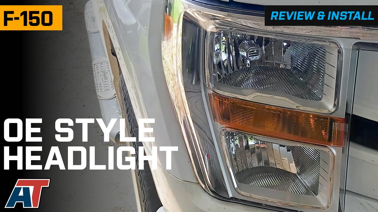 2021-2023 F-150 OE Style Headlight; Black Housing Review & Install
