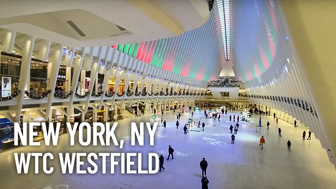Westfield World Trade Center Tour - Oculus Mall in NY, USA