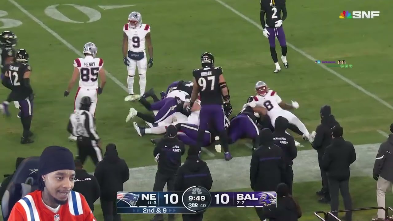 FlightReacts To Patriots vs Baltimore Ravens Game Highlights | 2025 NFL Season Week 16!