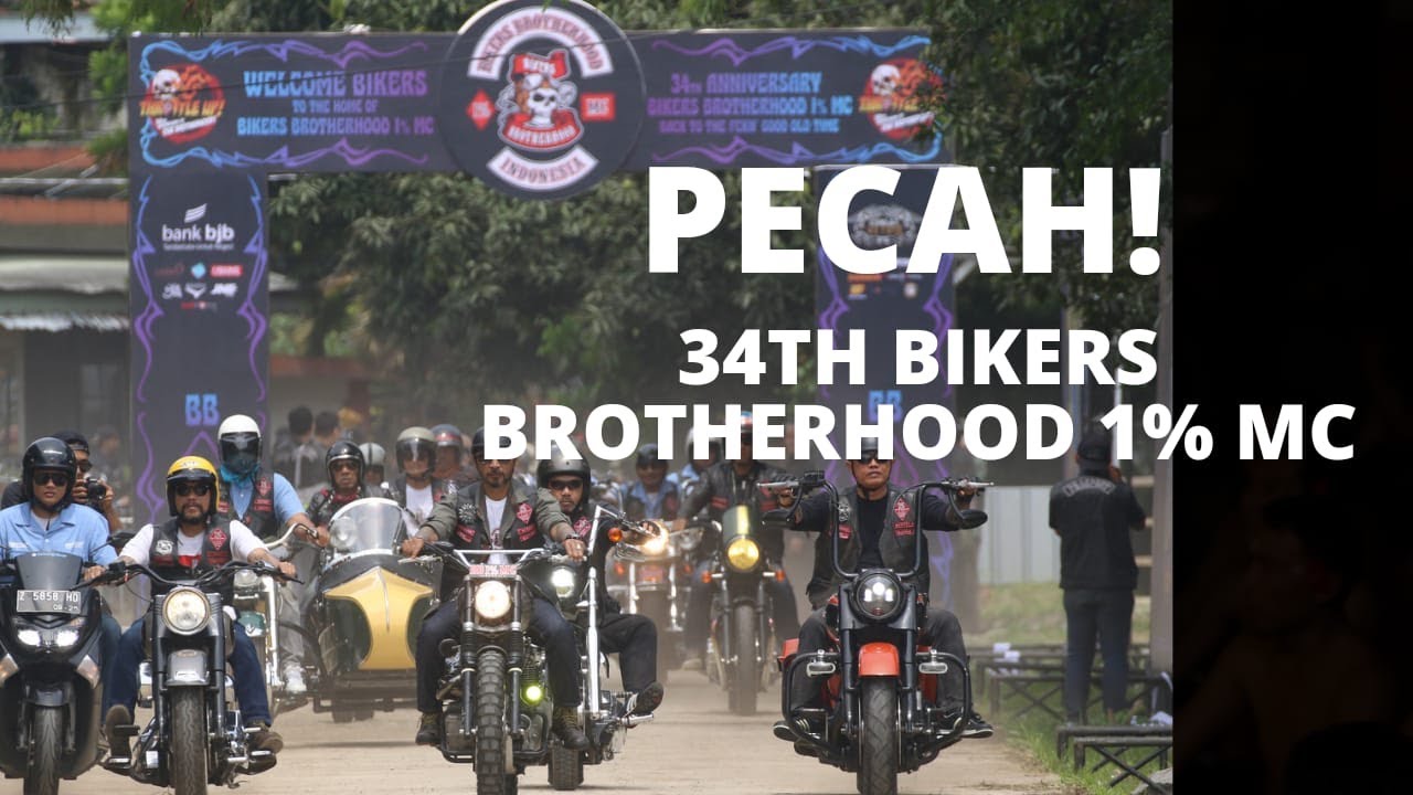 Pecah! Acara 34th Anniversary of Bikers Brotherhood 1% MC #bikersbrotherhood1percentMC #OnePercent
