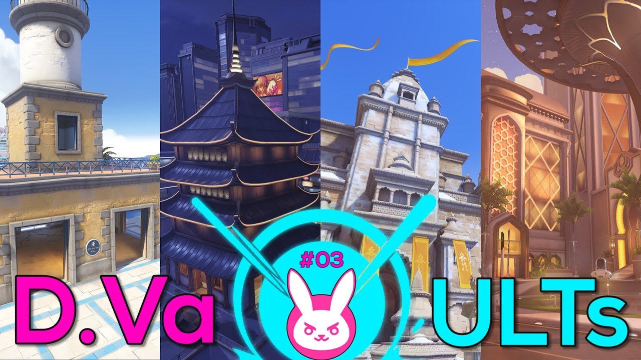 D.Va Ult Spots in Control Maps: ILIOS, LIJIANG, NEPAL & OASIS - Overwatch #31