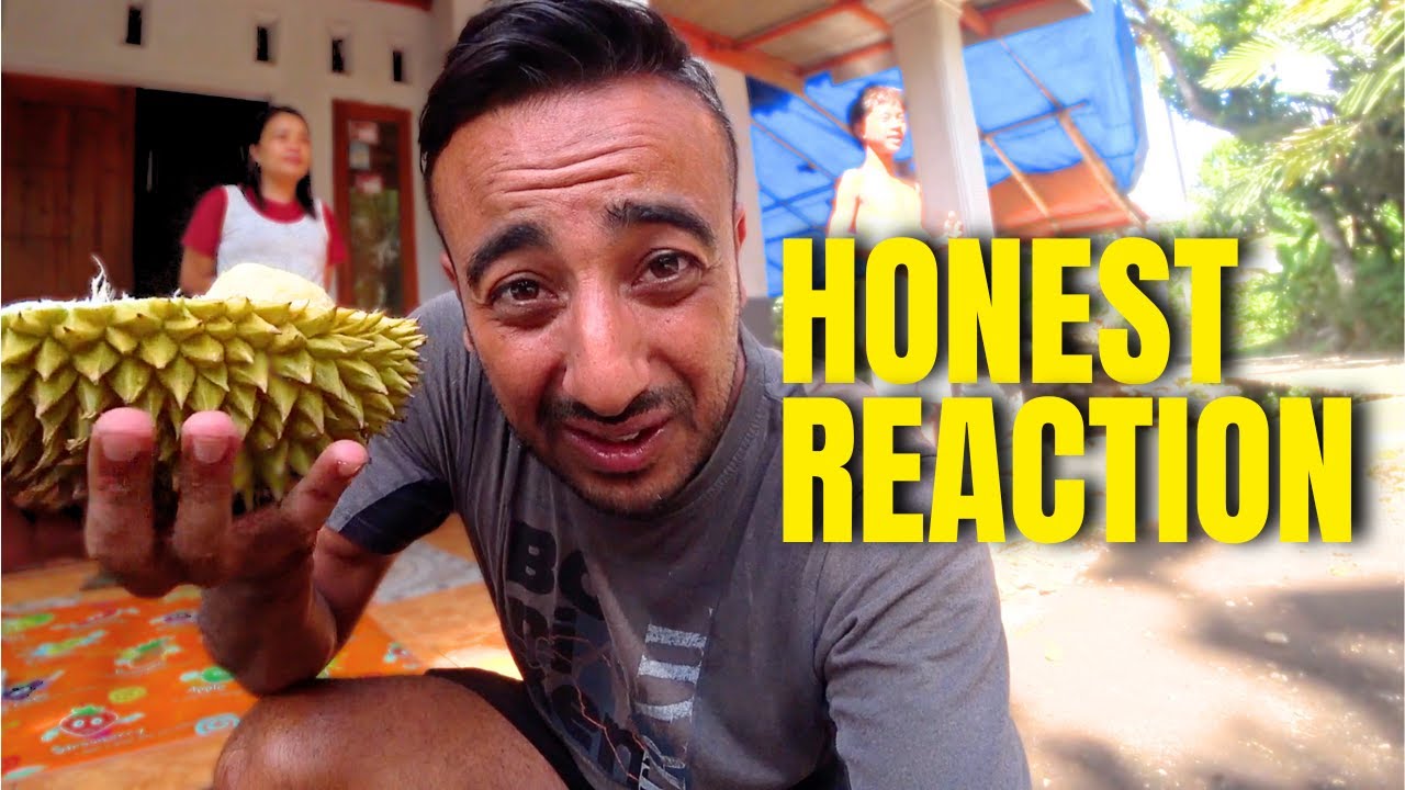 Foreigner Eat Durian For The First Time (Honest Reaction) 🇮🇩
