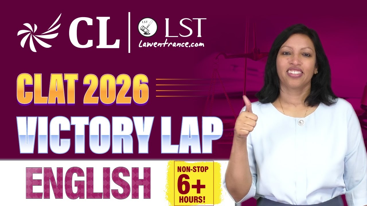 CLAT 2026 English Marathon | Must-Do Passages, Final Revision, Strategy & Smart Tips | CL-LST
