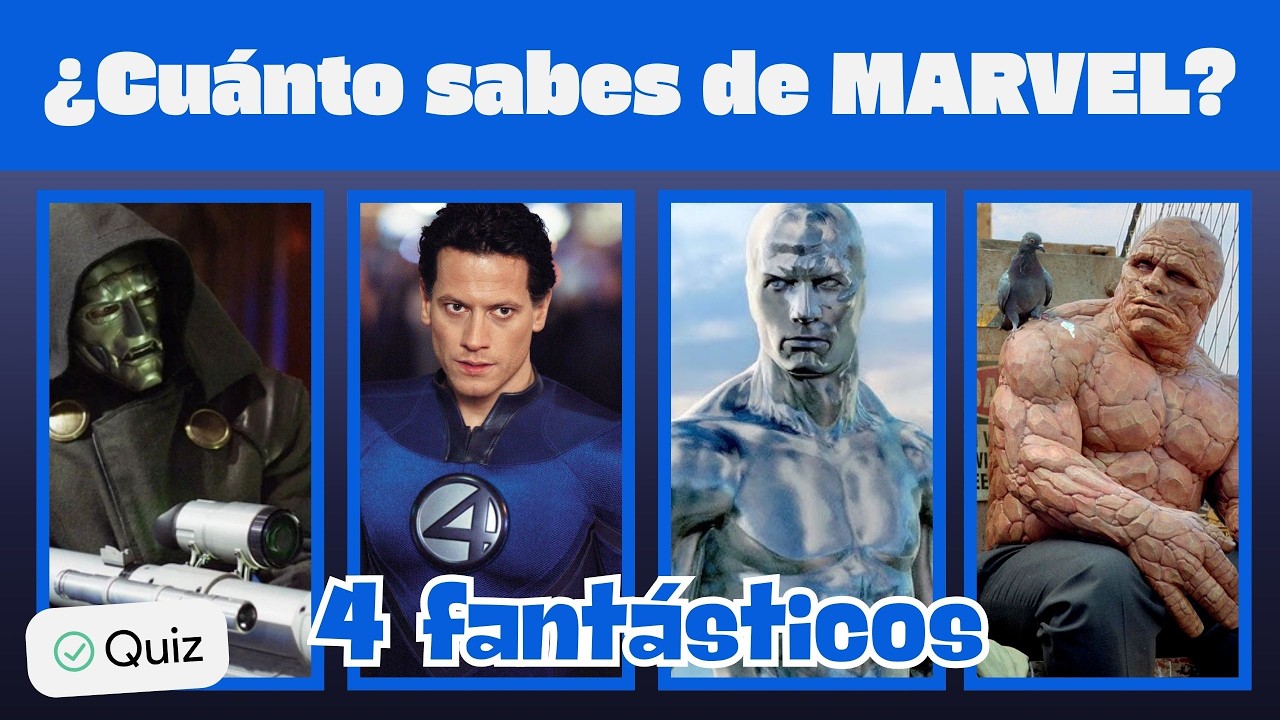 ¿ERES fan de los 4 FANTÁSTICOS? Ponte a prueba con este QUIZ I MARVEL QUIZ