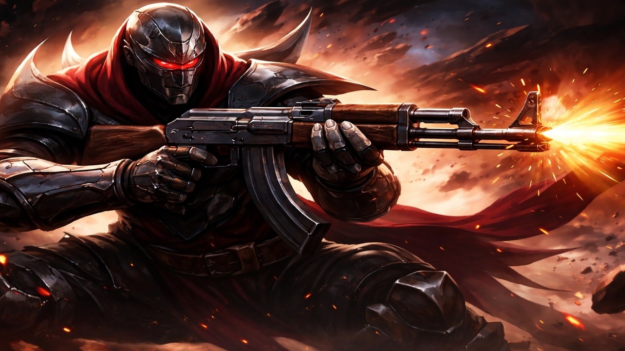 ZED GOES BANG BANG BANG PEW PEW PEW