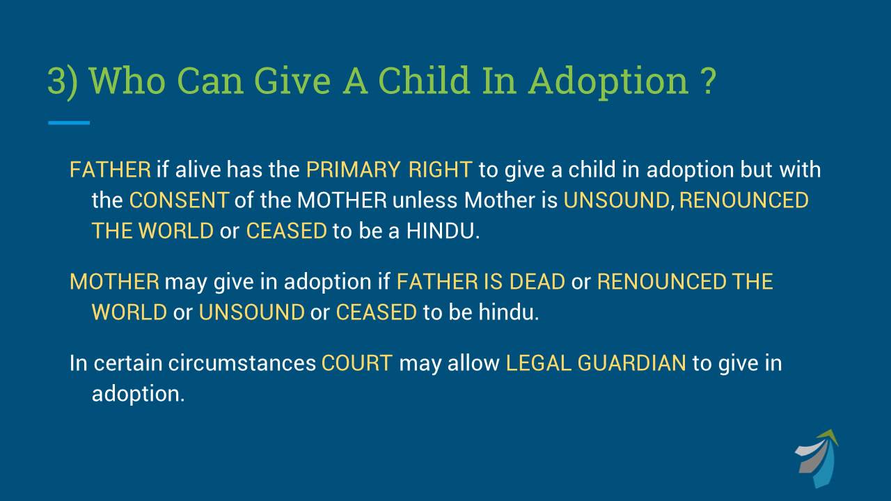 Essential of a valid adoption in Hindu law