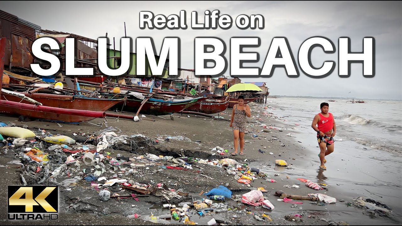The REALITY of Slum Life in Wawa Rosario Cavite Philippines - Light Rain ASMR Walk [4K]